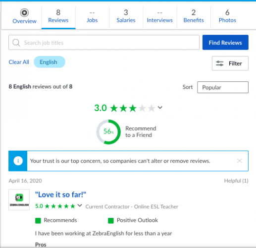 mac glassdoor screen