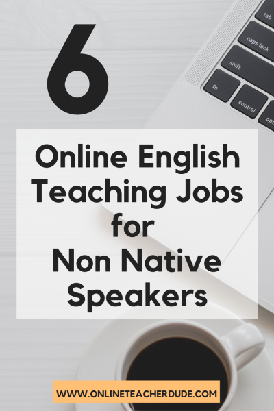 online english teaching jobs for non native speakers
