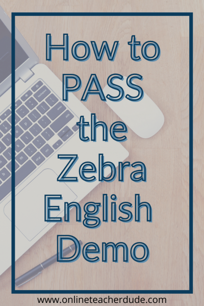 zebra english demo interview
