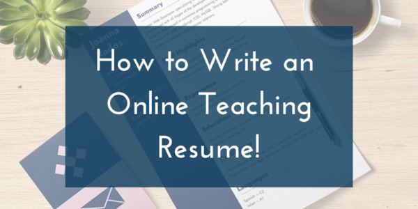 online english teaching resume