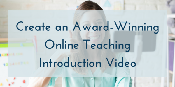 online teaching introduction video